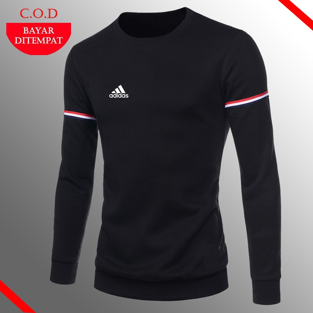 Sweater Distro Pria Adidas - Jaket Sweater Hoodie Pria lengan panjang tebal best seller styles - COD