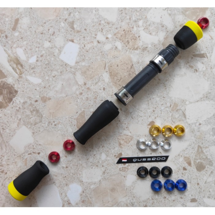 reel seat busa eva weding ring satu set gagang joran no 16 - Hitam x Kuning, Ring Hitam Berkualitas