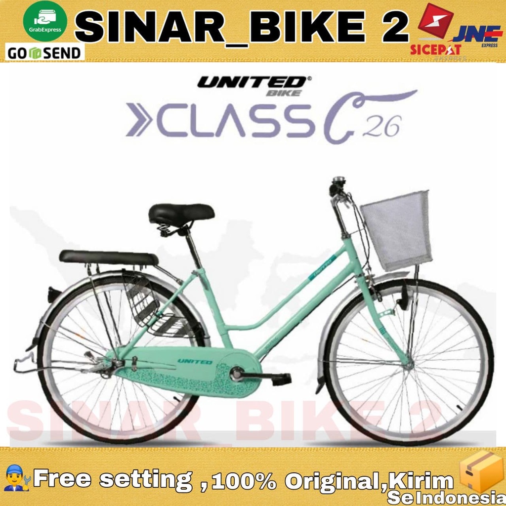 Sepeda Keranjang Dewasa UNITED CLASS C 24 ,26 Inch City Bike Mini New