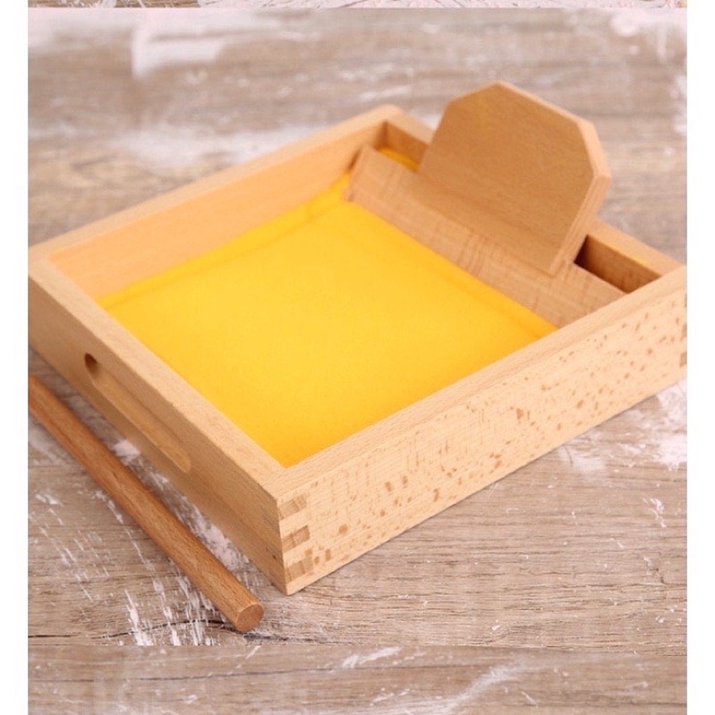 montessori sand tracing letter tray sand tray