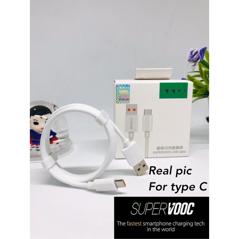 Tipe-C Kabel Data Charger OPPO VOOC 4A Type C Original Fast Charging OPPO Find X R17 R5 Usb-C Suppor