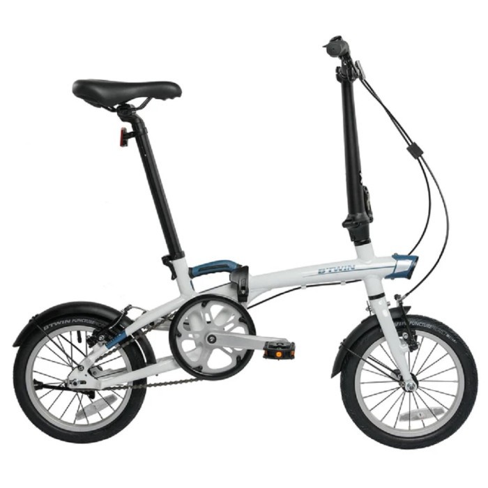 B'TWIN Tilt 500 XS Folding Bike 14" - Sepeda Lipat 14 Inch - White