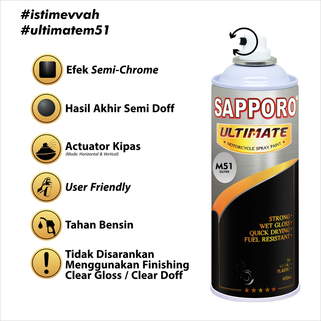 SAPPORO ULTIMATE Silver M51 400 ml