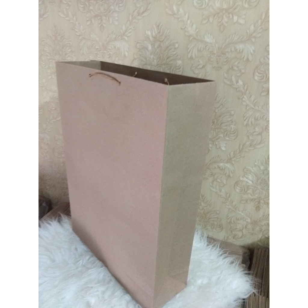 

paperbag tas kertas polos JUMBO 30x15x40 cm