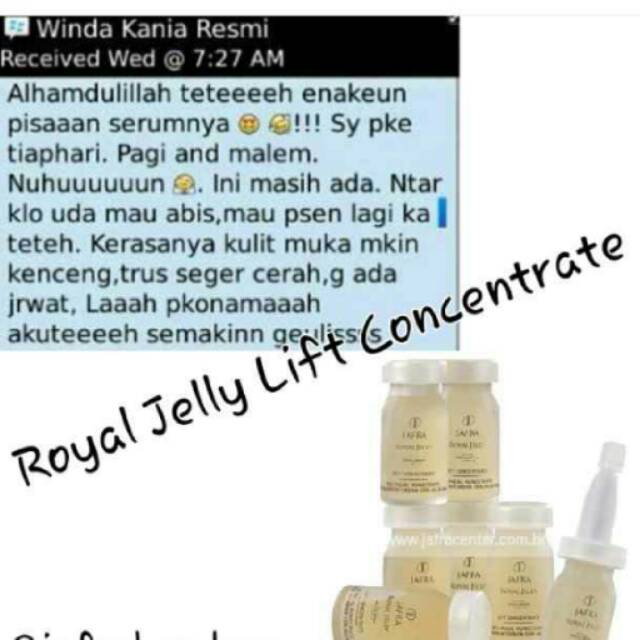 Jafra serum royal jelly lift concentrate
