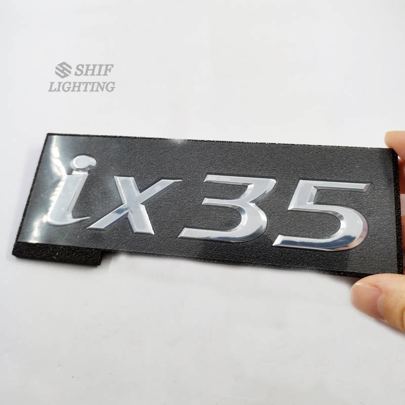 1pc Stiker Emblem Tulisan ix35 ix35 Bahan ABS Untuk Bagasi Belakang Mobil HYUNDAI TUCSON