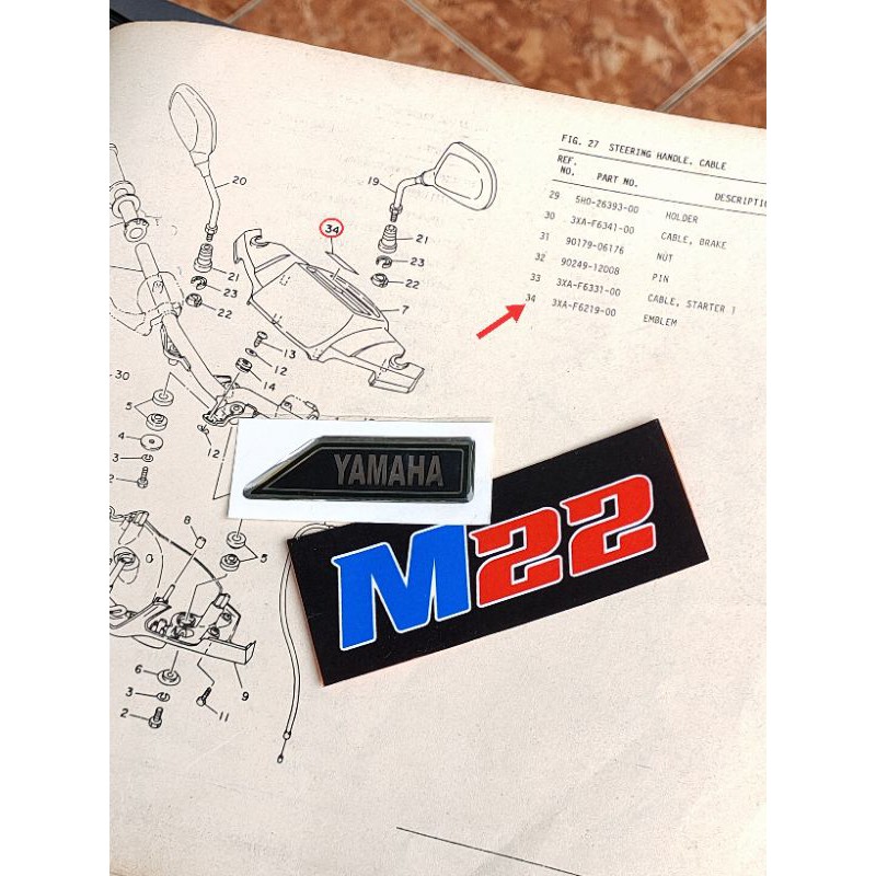 emblem spido meter  3xa Yamaha force1 force 1 F1z Lis gold