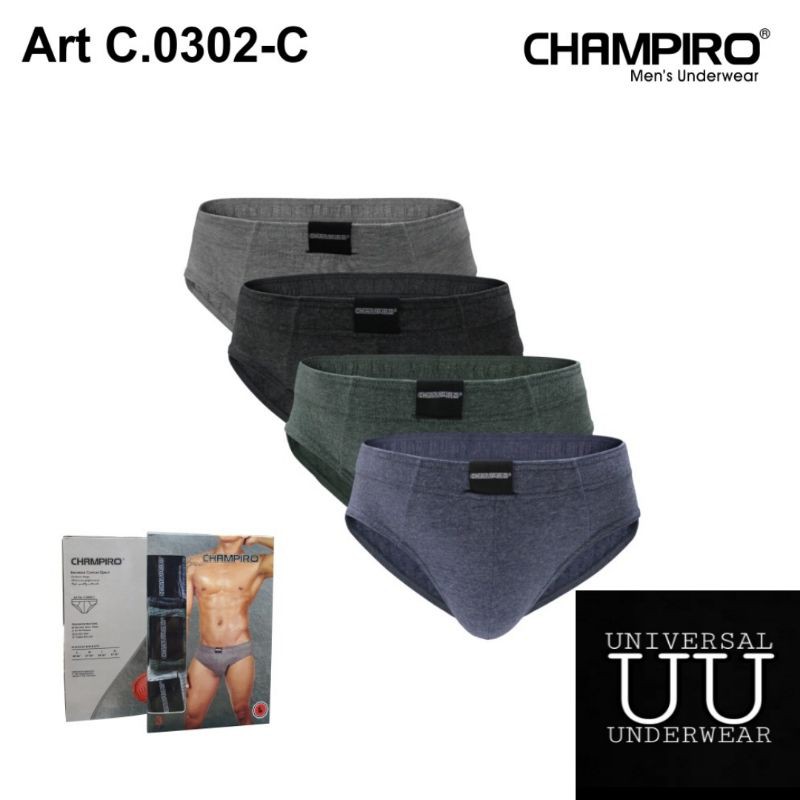 CD Celana Dalam Pria Champiro Sempak Laki Laki Dewasa Premium Kode C.0302-C By Universal Underwear