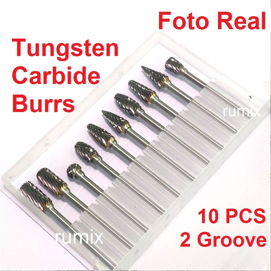 Mata Bor Tuner Rotary Burr Tungsten Carbide Mini Grinder Drill Cuner