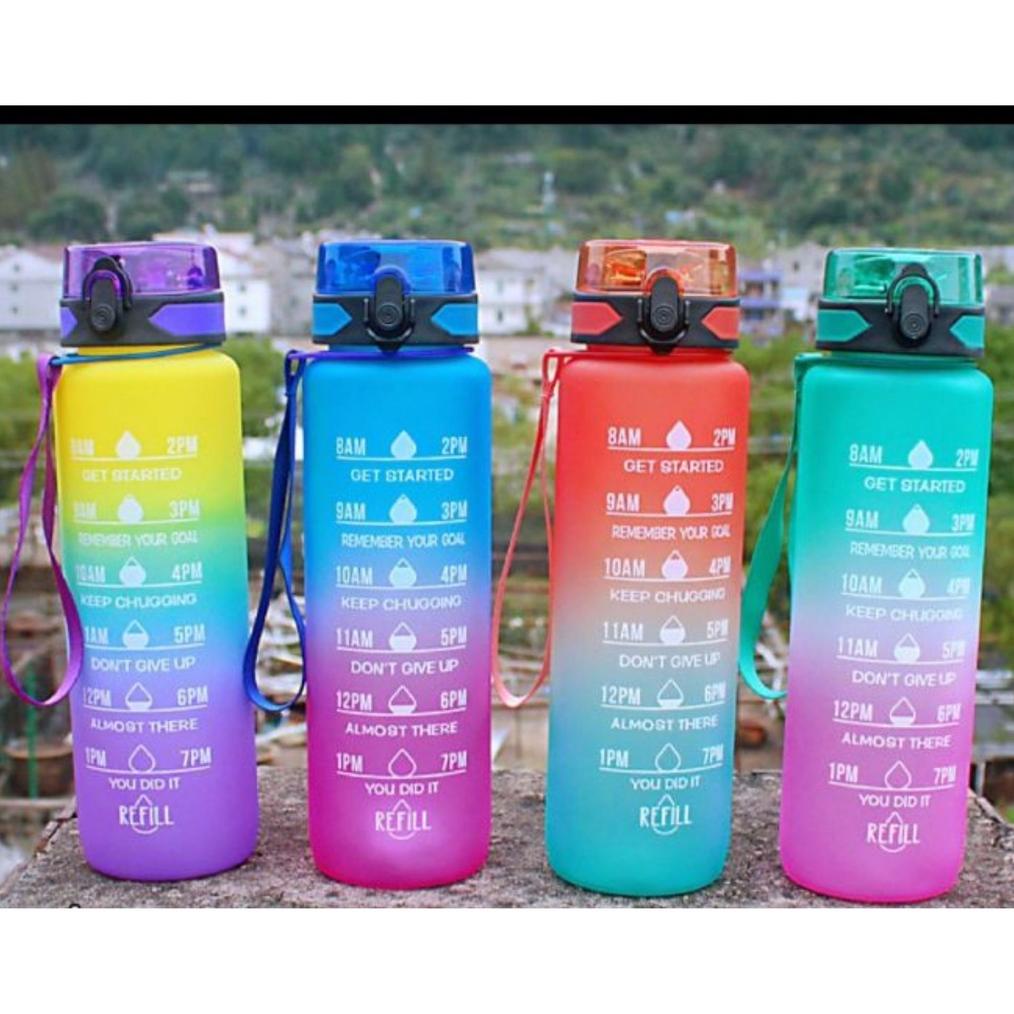 BOTOL MINUM 1 LITER BOTOL TIME VIRAL TERMURAH