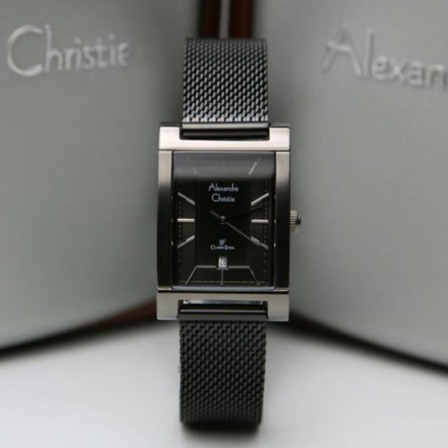 JAM TANGAN WANITA ALEXANDRE CHRISTIE AC 2863 FULL BLACK ORIGINAL