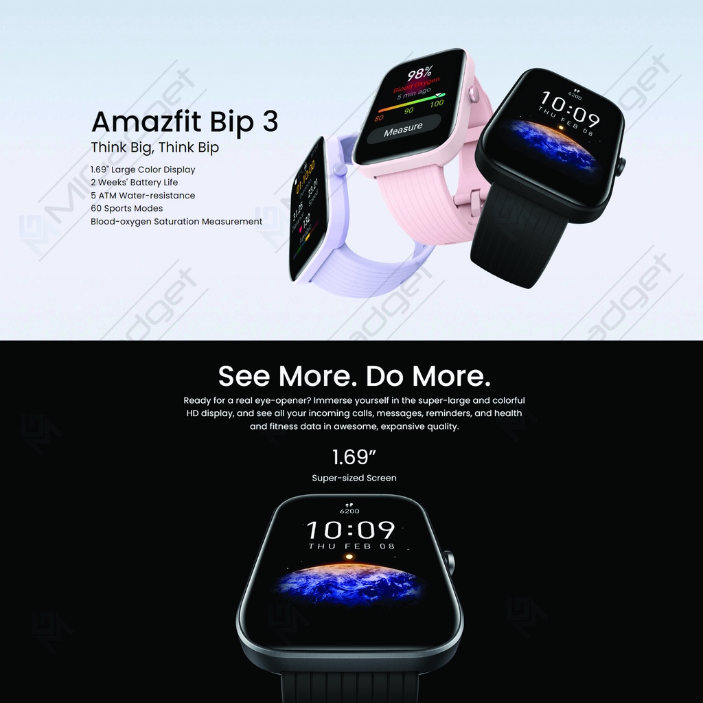 Amazfit Bip 3 Smartwatch Jam Tangan Amazfit Garansi Resmi