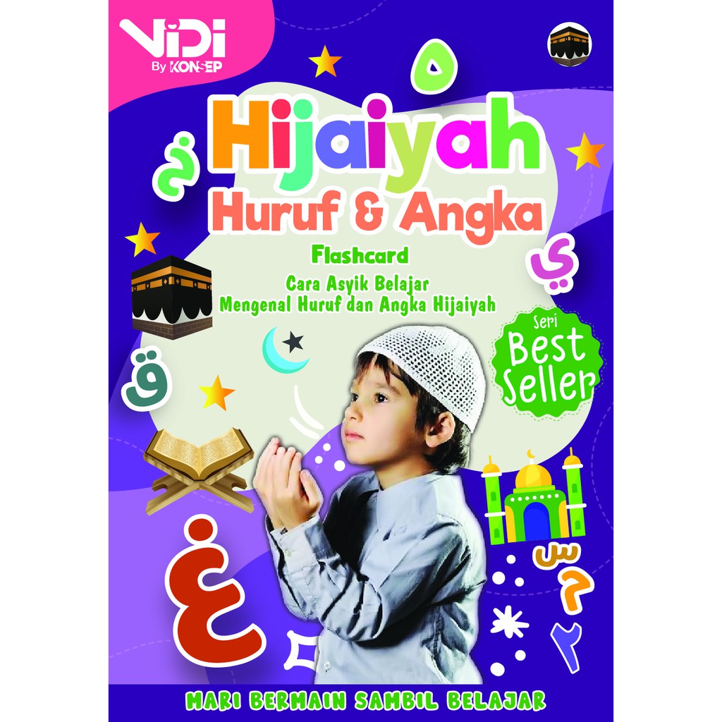 [1KG = 9 BOX] VIDI FLASHCARD HIJAIYAH/ FLASH CARD / MAINAN EDUKASI KARTU PINTAR ANAK TERMURAH