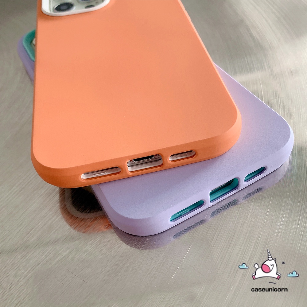 Soft Case Silikon 3 in 1 Warna Permen Anti Jatuh Tahan Banting Untuk iPhone 11 12 13 Pro MAX 6 6s 7 8 Plus XR X XS MAX SE 2020