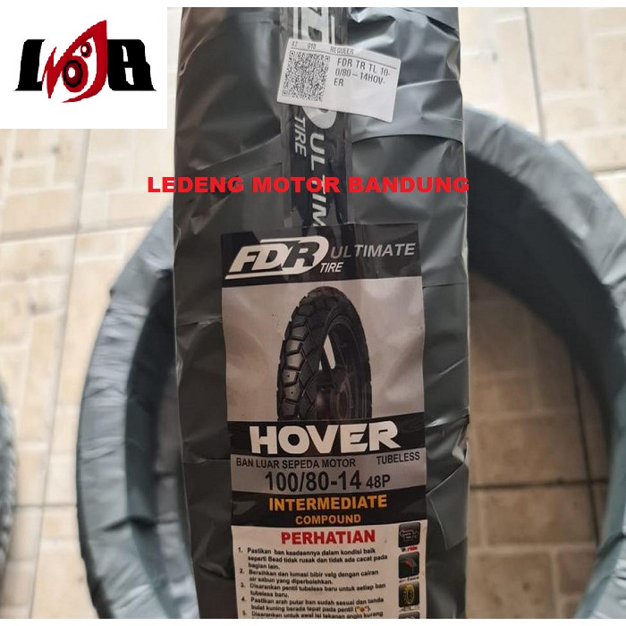 FDR 100/80-14 Hover Tubeless Ban Motor Matic