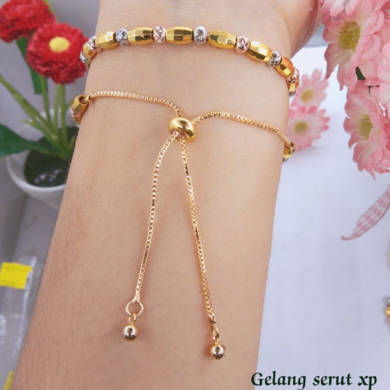 gelang tangan xuping modif serut terbaru