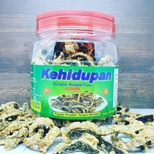 

Kerupuk rumput laut wijen vegetarian halal 100 gram kehidupan