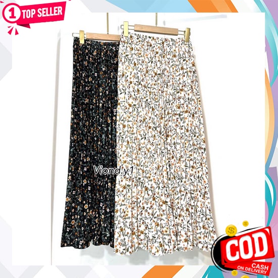 Termurah Rok Daily Plisket Premium Fit To Xl/ Rok Daisy/ Rok Plisket Daily Hyget Korea Premium/ Rok 