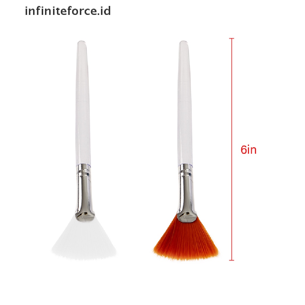 Infiniteforce.id 3pcs / Set Brush Makeup Bentuk Kipas Portable Praktis