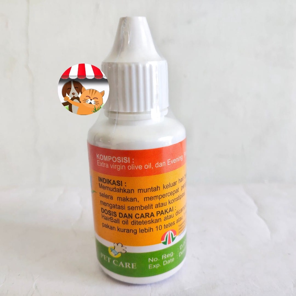 Hairball Oil Untuk Kucing Obat Cair Tetes Anti Hairball Dan Sembelit