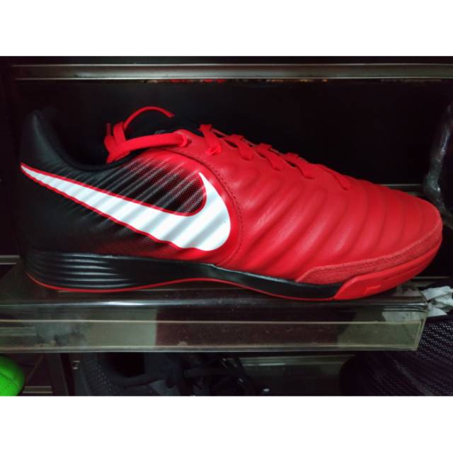 Sepatu Futsal Nike Tiempo X Ligera Red Black BNIB Original Promo