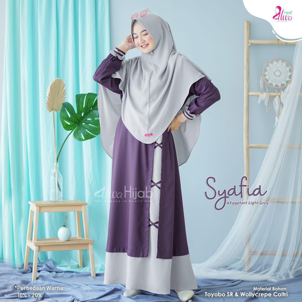 Set Gamis Syafia by Alwa Hijab