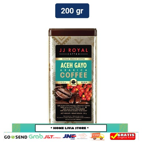 

JJ Royal Coffee Aceh Gayo Arabica Ground Tin 200gr