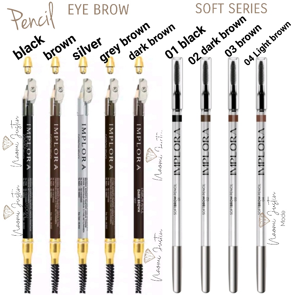 C Implora (✔️BPOM) Pensil Alis 2.5 gram ( soft eyebrow pencil ) 2in1