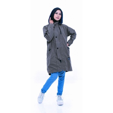 ANAPHA jaket wanita muslimah jaket parka syari syar i waterproof jaket parka wanita panjang