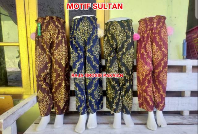 Celana Kulot Plisket Anak Motif Terkini Estimasi Usia 2-10 Thn