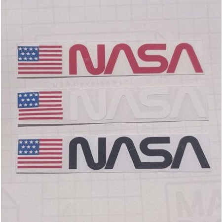 STICKER NASA BENDERA AMERIKA CUTTING