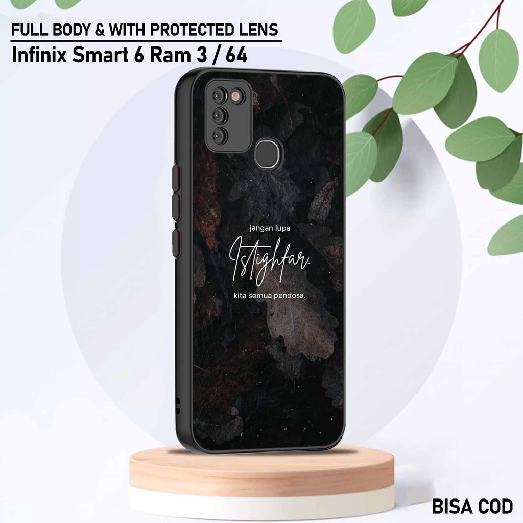 Case Infinix Smart 6 Ram 3 - Motif Case [ Quotes Islami 1 ] - Hardcase Infinix Smart 6 Ram 3 - Softc