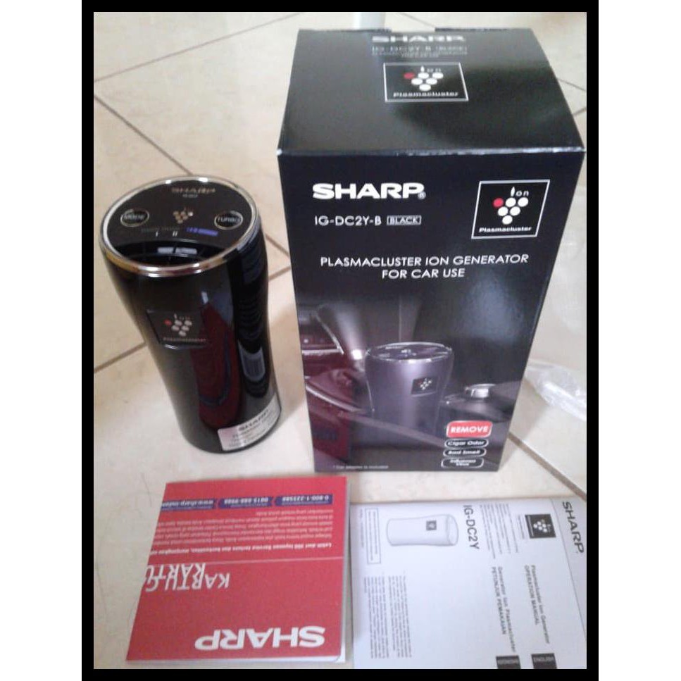 TERLARIS SHARP ION PLASMACLUSTER AIR PURIFIER FOR CAR / PENYARING UDARA MOBIL