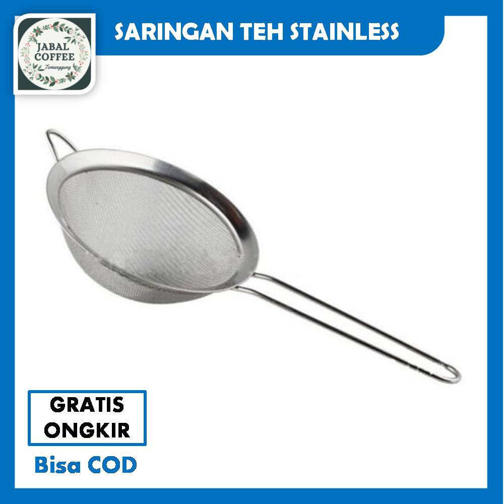 Saringan Teh Kecil Stainless Steel / Saringan Teh Stainless / Saringan Kopi Teh Tepung GulaJ80