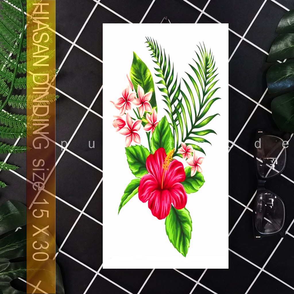 pusatmode Hiasan Dinding Drawing Of Flowers 15x30 cm
