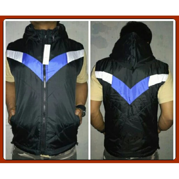 JAKET ROMPI PARASUT TEBAL / ROMPI V /  ROMPI WARNA HITAM BIRU / JAKET ROMPI KEREN