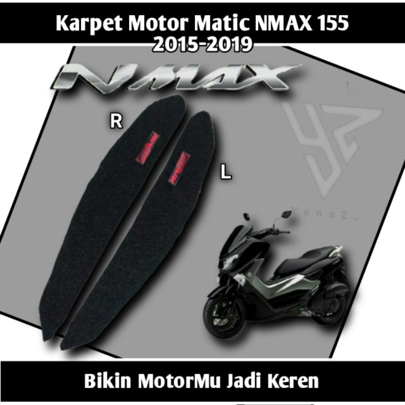 Karpet motor nmax 155 old 2015 2016 2017 2018 2019/pijakan kaki nmax 155 old tahun 2015-2019/karpet 