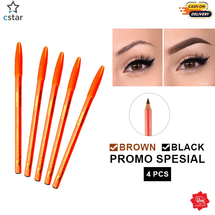 Viva Queen Eye Brow Pencil Limitied Edition Free Rautan