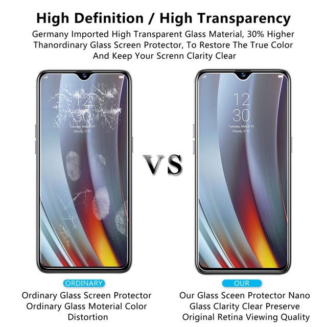 Tempered Glass Layar Clear Realme 3 / Realme 3 Pro + Antigores Tempered Glass Camera Back Lens