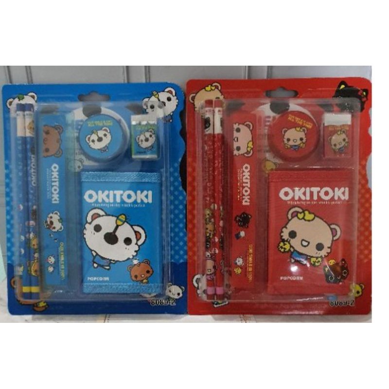 

paket alat tulis/study set +dompet