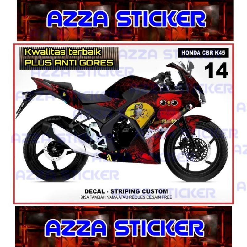Sticker Striping Decal CBR150 K45 Full Body, Sticker Decal CBR150 K45 Full Body, Decal CBR150 K45 14