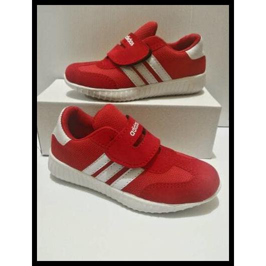 MURAH MERIAH SEPATU SEKOLAH ANAK ADIDAS PEREKAT HITAM UNISEX 