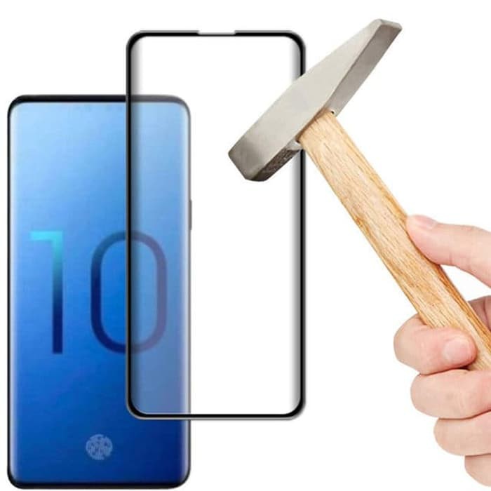 Samsung S10e S10 lite Tempered Glass 3D Full Lem Full Cover - Hitam