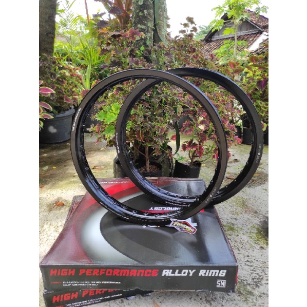 VELG TDR BLACK RING 17 UKURAN 140 160 185