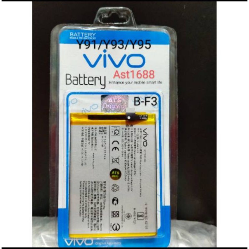 baterai battre vivo y91 y93 y95 B-F3 original