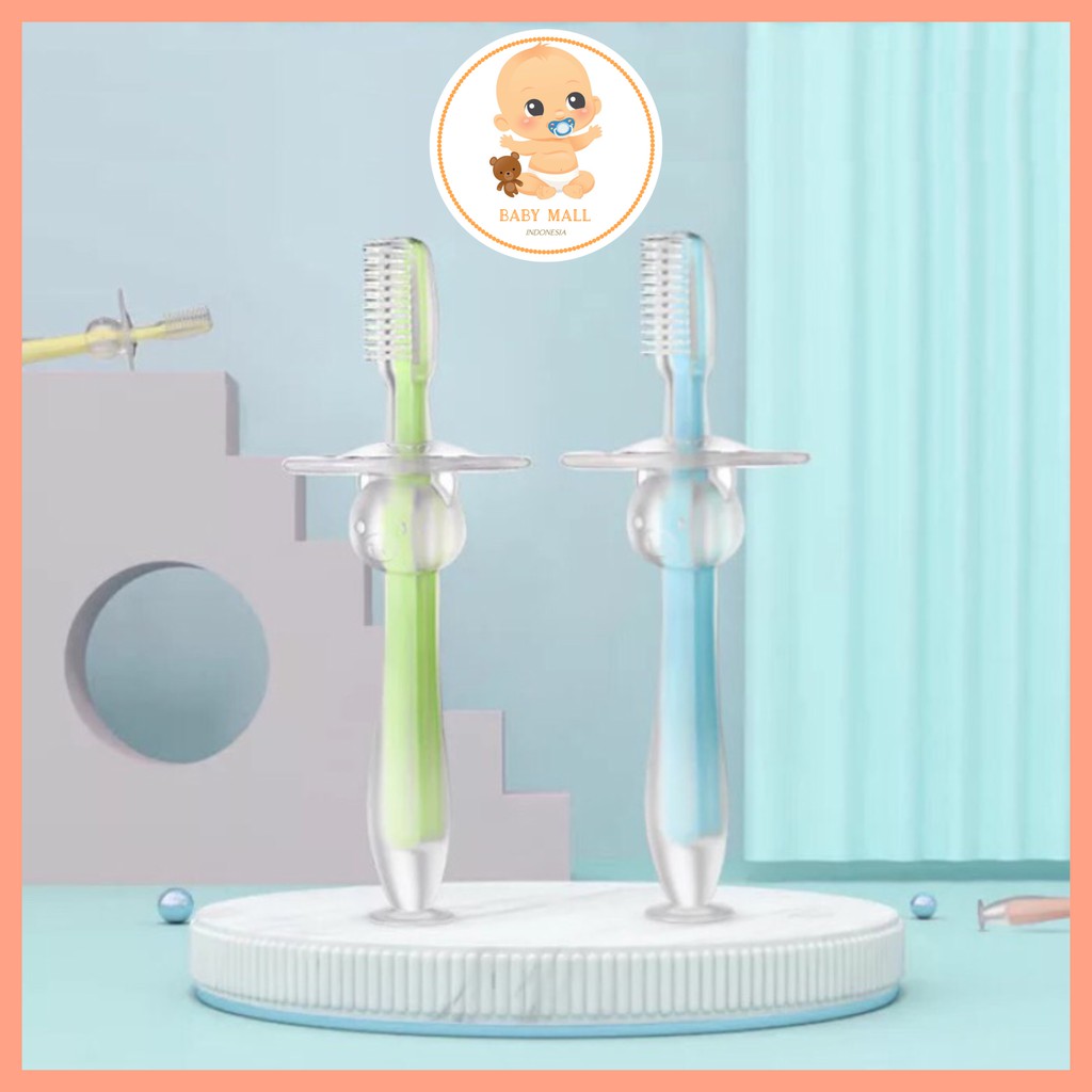 Babymall.id✨ Sikat Gigi Bayi Gagang Silicon / Finger Tooth Brush / Pembersih Mulut Bayi