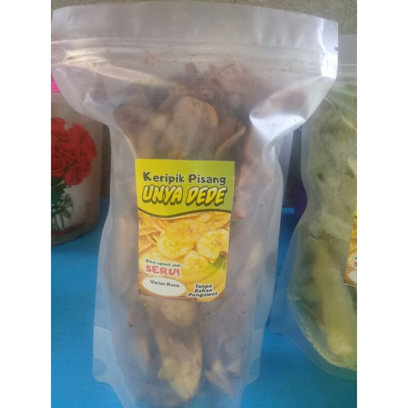 

kripik pisang kepok rasa coklat 200gr