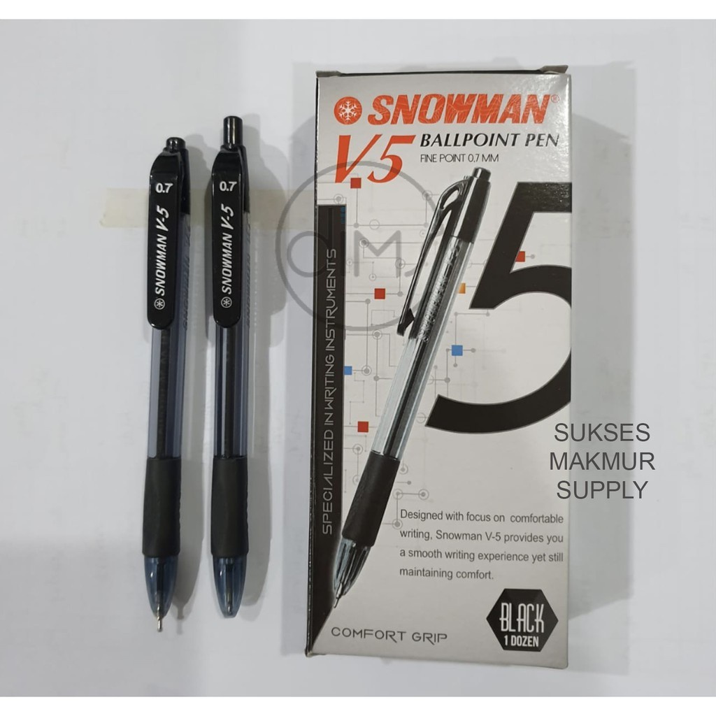 

Pen / Pulpen Snowman V5 / 0.7 mm