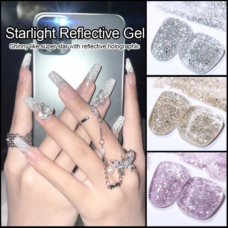 [FLASHES] AYZ Starlight NAILS POLISH GEL KUTEK GEL 15ml Soak Off UV Gel