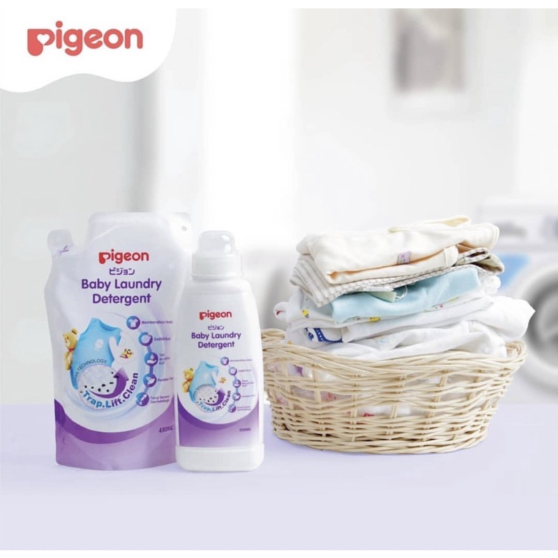 Pigeon Baby Laundry Detergent 450ml Refill - Detergent Pakaian Bayi